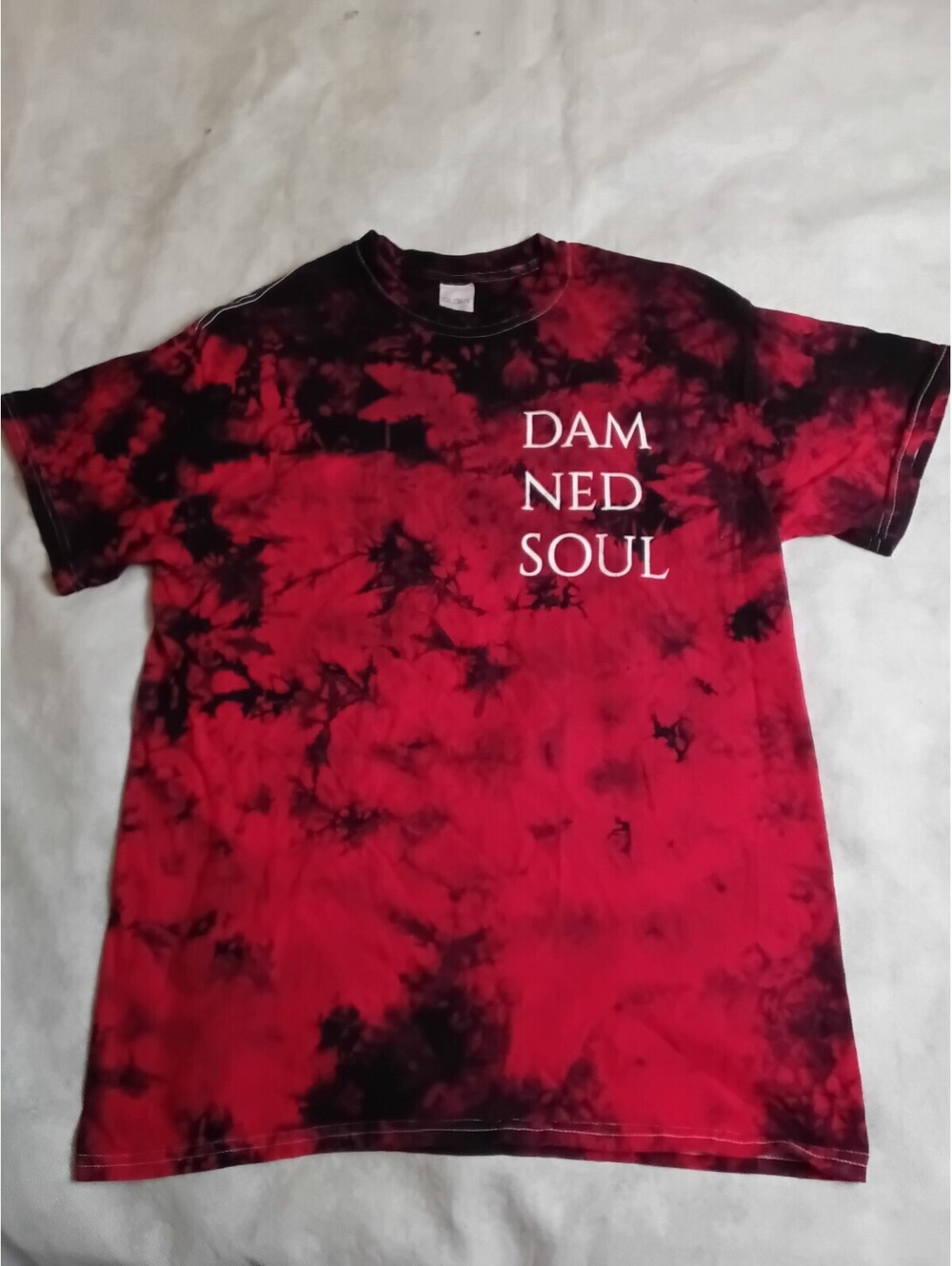 RIVALS Damned Soul T-Shirt Regular M Red Cotton Tie Dye